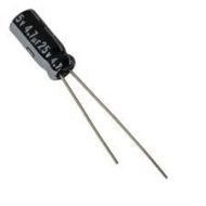 capacitor 4.7uf 25v electrolytic through hole