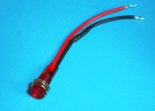 LED Red  indicator panel mount