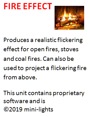 Fire flicker effect unit - mini-lights