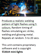 Arc Weld lighting effect unit